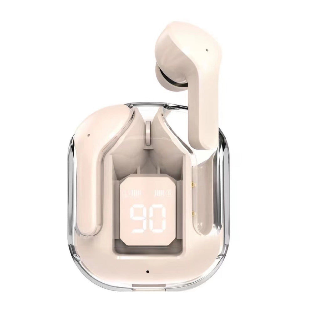 Air31 Bluetooth Headset In-ear Digital Display Call Music Long Endurance Portable Transparent Space Warehouse Bluetooth