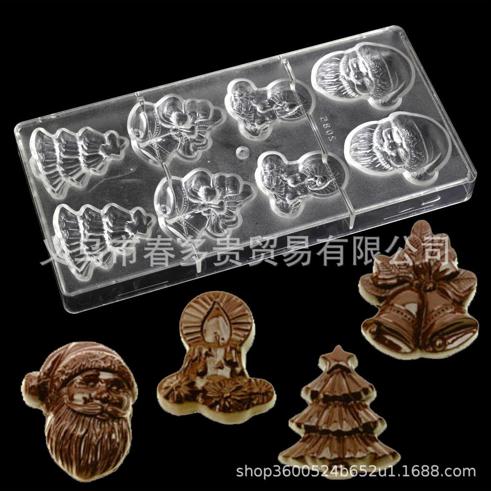 PE Chocolate Mold Square Lattice Round Love Egg Ice Chocolate Baking Tools A Variety Of Optional