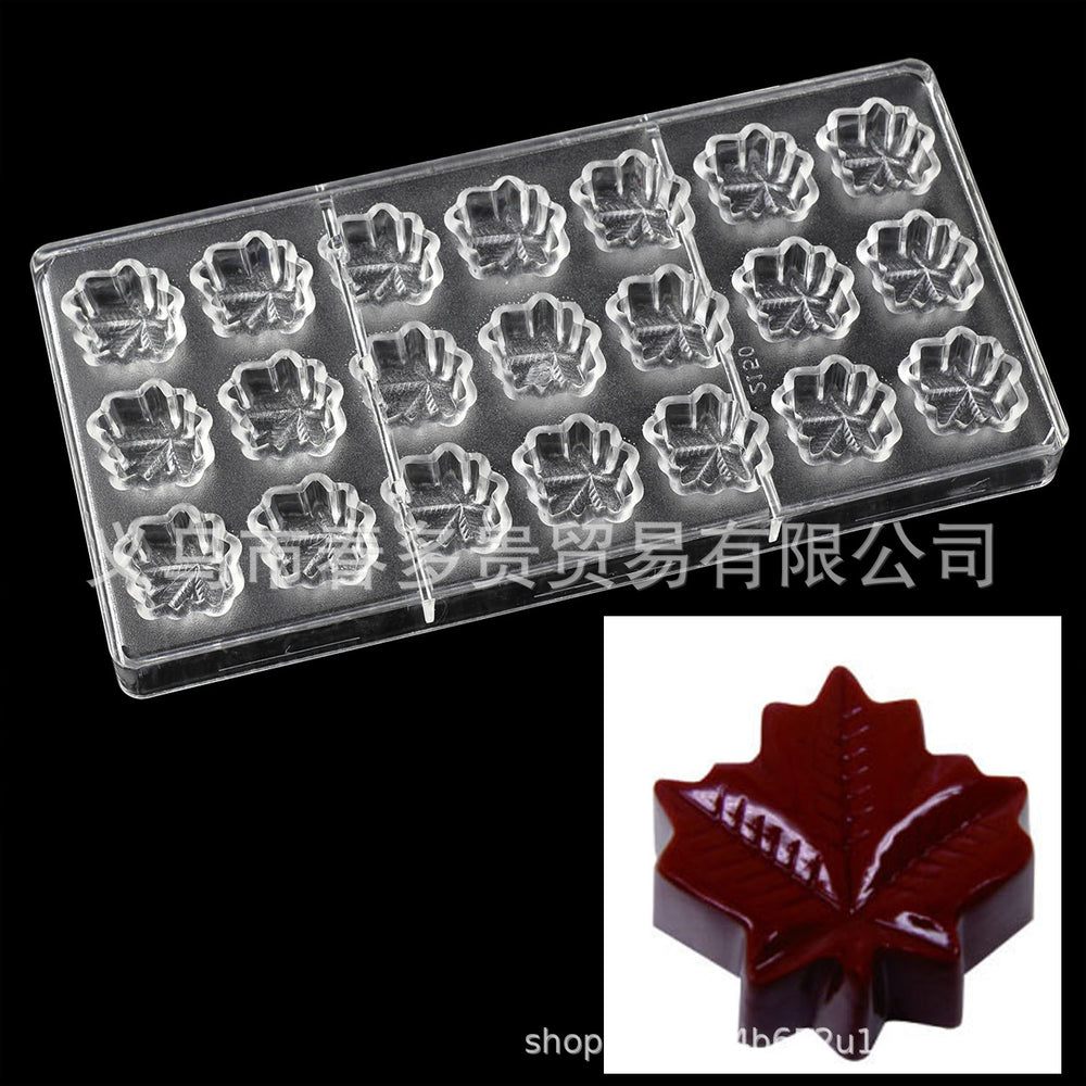 PE Chocolate Mold Square Lattice Round Love Egg Ice Chocolate Baking Tools A Variety Of Optional