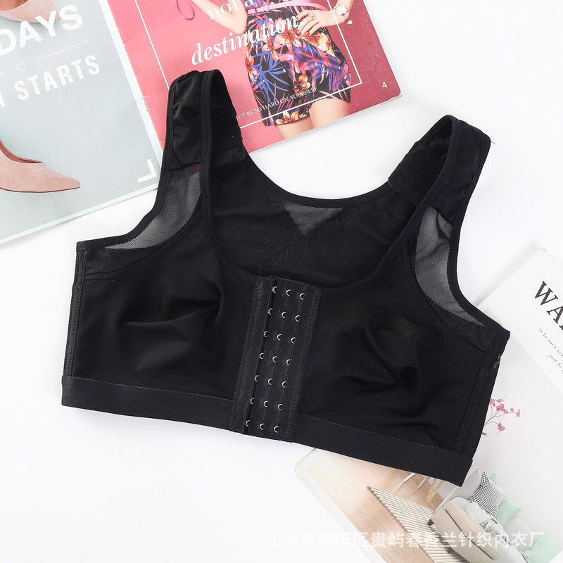 Cross-border European And American Front Buckle Sports Vest Wireless Adjustable Bra Running Yoga Sports Breathable Comfortable Underwear