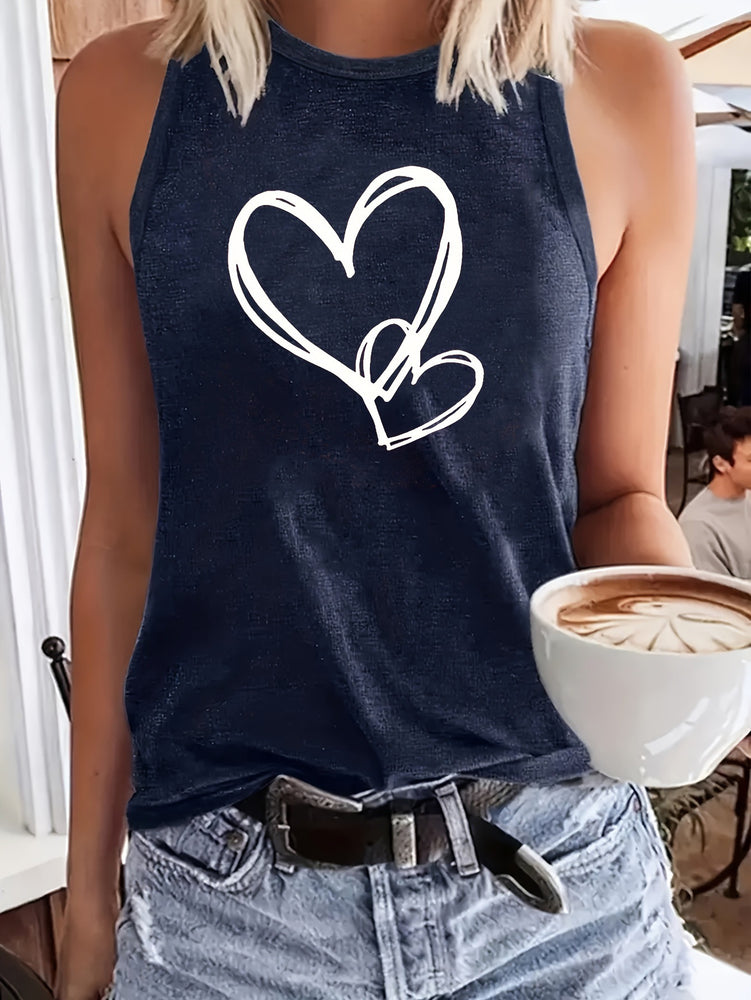 Fashion Letter Printing Explosion Round Neck Vest