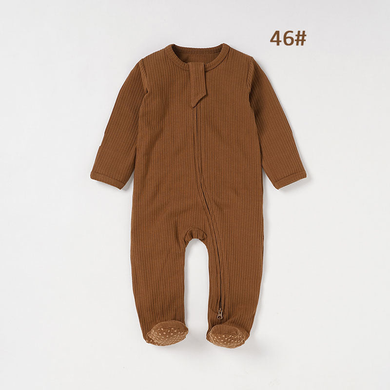 Baby Foot-wrapped Jumpsuit Style Baby Romper Romper Cotton Class A Children's Homewear Baby Jumpsuit