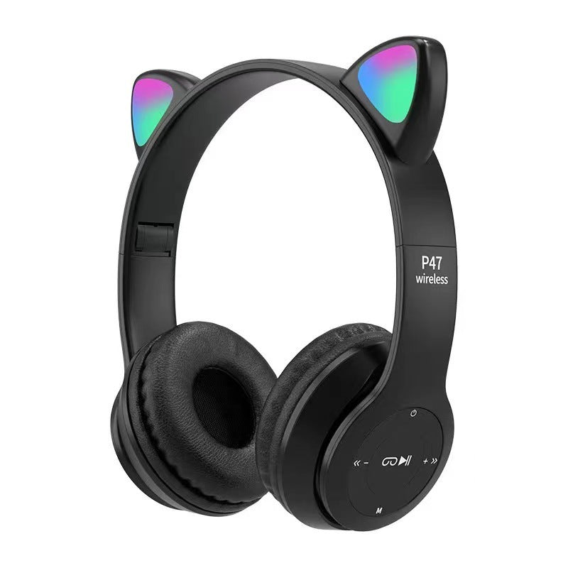 New Product P47M Head-mounted Cat Ear Bluetooth Headset