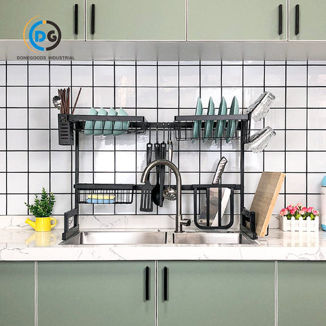 Kitchen Sink Storage Rack Countertop Bowl Storage Rack Retractable Bowl Rack Sink Upper Dish Rack Drain Rack