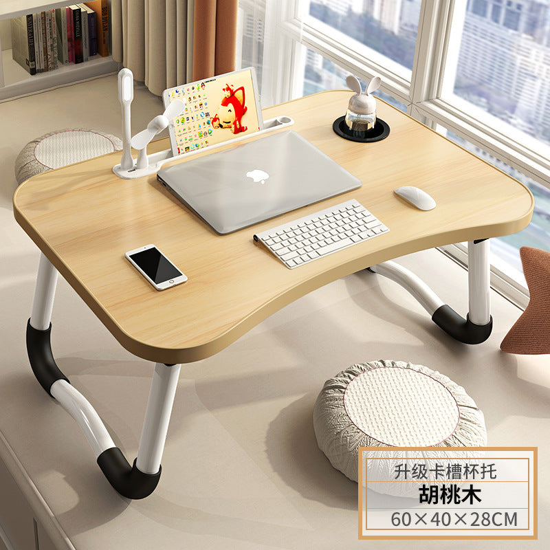 USB Bed Computer Desk Laptop Rechargeable Foldable Desk Bedroom Desk Student Dormitory Study Small Table