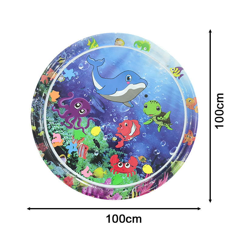 Cross-border Explosion-proof PVC Inflatable Water Mat Children's Baby Climbing Mat Pat Mat Water Injection Mat Toy Pat Le Cushion