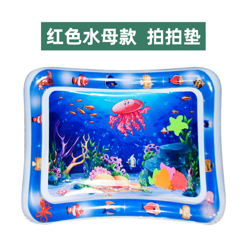 Cross-border Explosion-proof PVC Inflatable Water Mat Children's Baby Climbing Mat Pat Mat Water Injection Mat Toy Pat Le Cushion