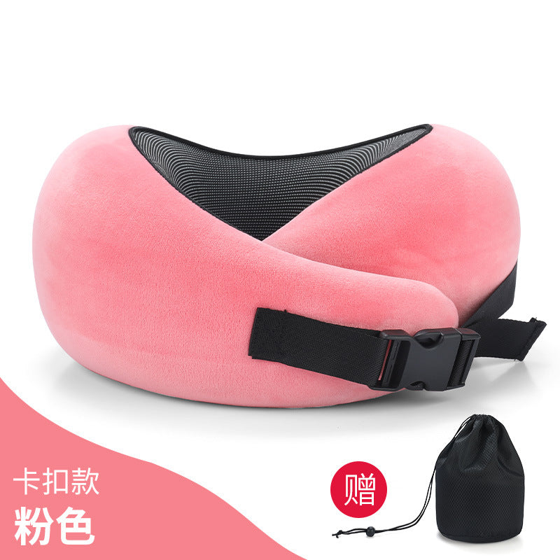 U-shaped Pillow Memory Cotton Travel Aircraft Neck U-shaped Pillow Neck Pillow Can Be Stored Sleeping Artifact Cervical Pillow