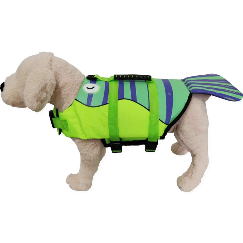 Pet Life Jacket Dog Swimsuit Outdoor Summer Cross-border Big Dog Supplies European And American Dog Life Jacket In Stock