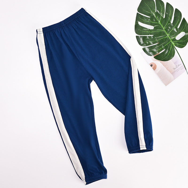 Children's Mosquito-proof Pants Pure Cotton Summer Boys' Sports Ankle-tied Pants Girls' Casual Trousers Children's Baby Bloomers