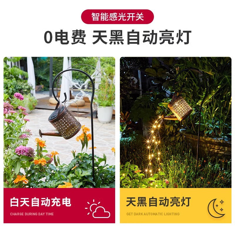 Solar Kettle Lamp Outdoor Waterproof Decorative Lawn Lamp Atmosphere Garden Landscape Lamp Courtyard Landscape Layout Hanging Lamp