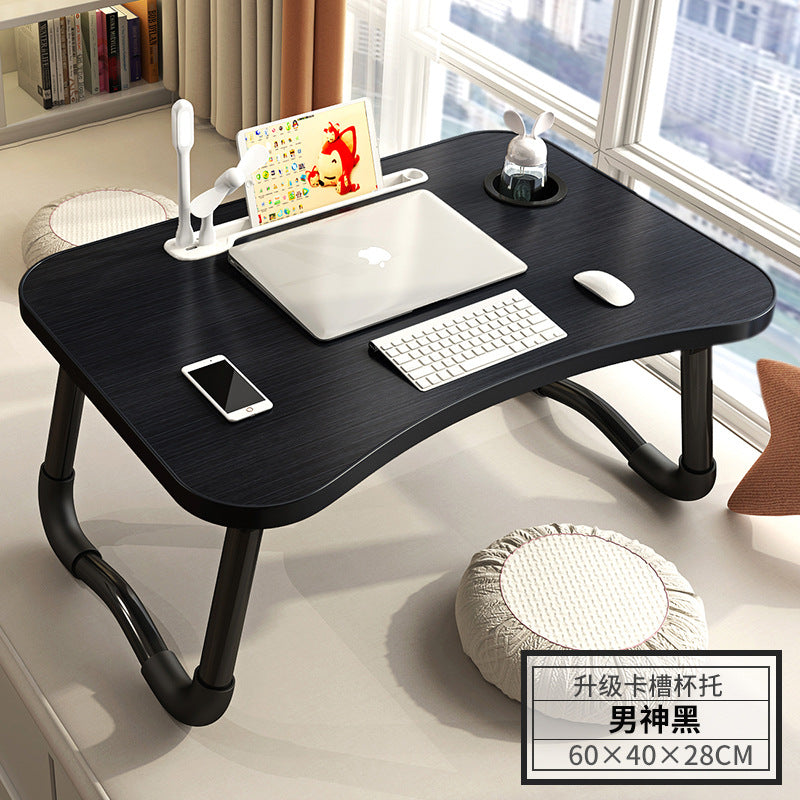 USB Bed Computer Desk Laptop Rechargeable Foldable Desk Bedroom Desk Student Dormitory Study Small Table