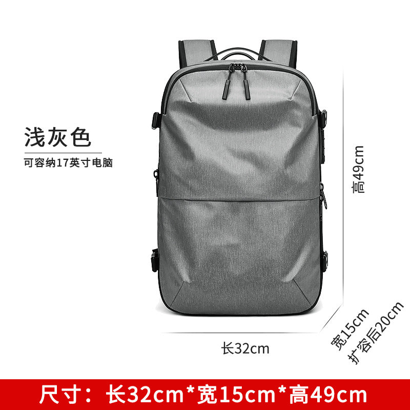 Customized New Men's Shoulder Bag Large Capacity Vacuum Compression Multifunctional Computer Backpack Men's Bag