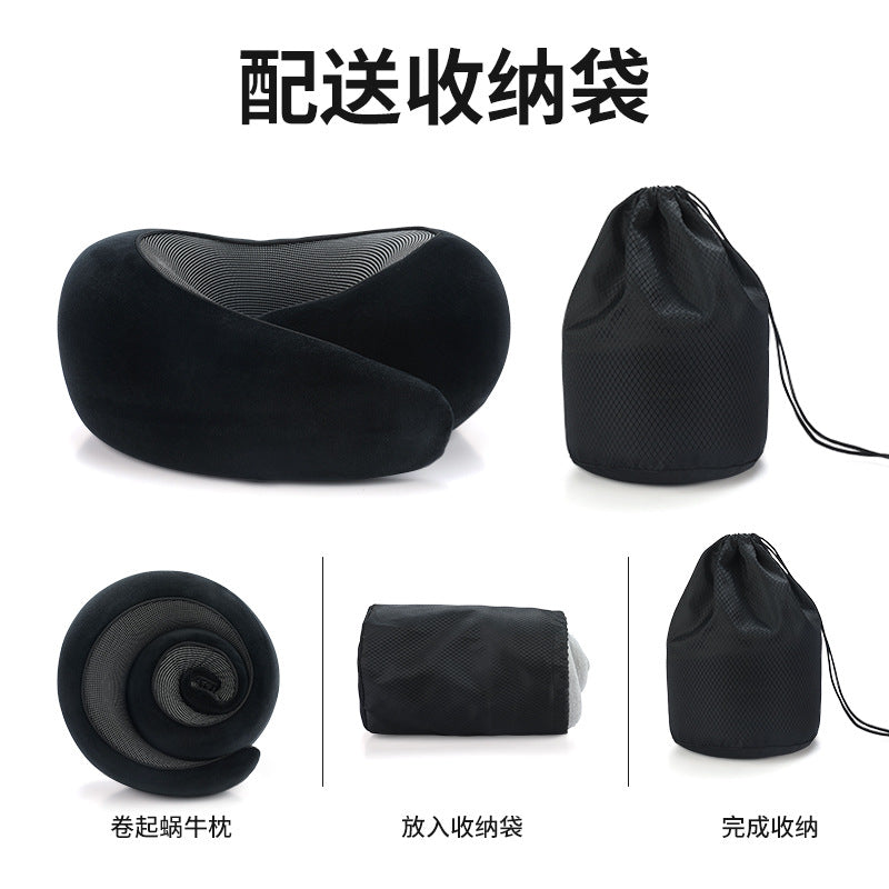 U-shaped Pillow Memory Cotton Travel Aircraft Neck U-shaped Pillow Neck Pillow Can Be Stored Sleeping Artifact Cervical Pillow