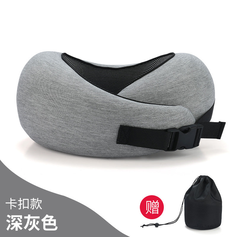 U-shaped Pillow Memory Cotton Travel Aircraft Neck U-shaped Pillow Neck Pillow Can Be Stored Sleeping Artifact Cervical Pillow