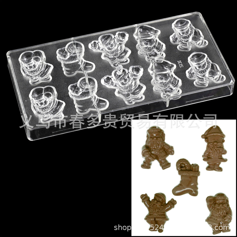 PE Chocolate Mold Square Lattice Round Love Egg Ice Chocolate Baking Tools A Variety Of Optional