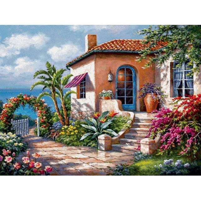 5d Diamond Painting Full Of Diamond Landscape Diamond Embroidery Decorative Painting