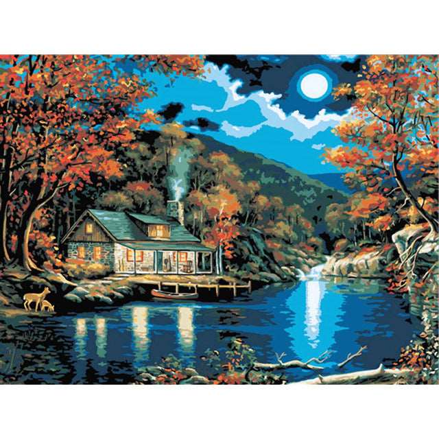 5d Diamond Painting Full Of Diamond Landscape Diamond Embroidery Decorative Painting