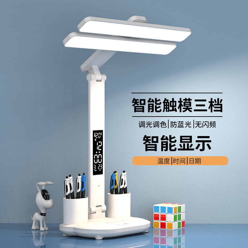 Desk Lamp For Students Eye Protection Desk Lamp Dormitory Desk Folding Rechargeable Reading Desk Lamp Charging Dual-use Large Capacity