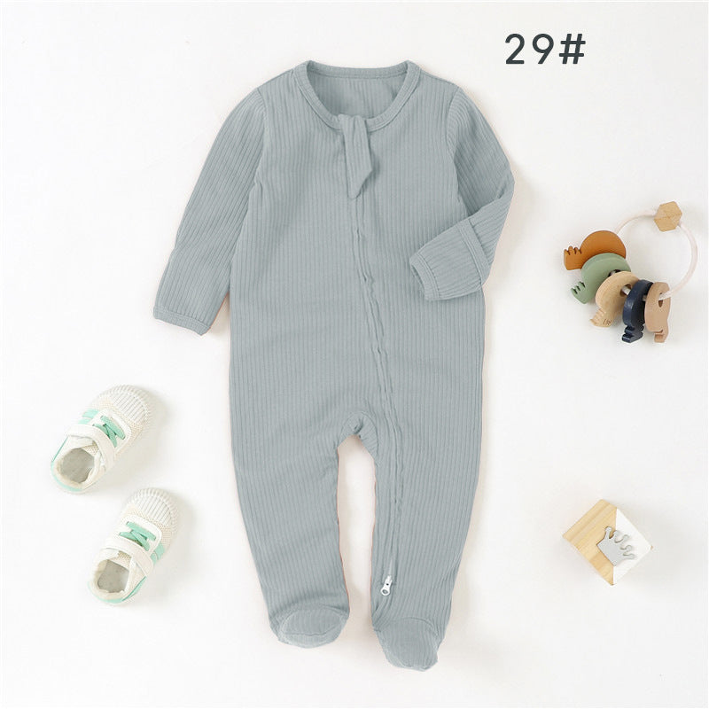 Baby Foot-wrapped Jumpsuit Style Baby Romper Romper Cotton Class A Children's Homewear Baby Jumpsuit