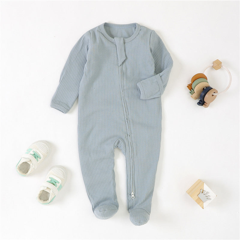 Baby Foot-wrapped Jumpsuit Style Baby Romper Romper Cotton Class A Children's Homewear Baby Jumpsuit