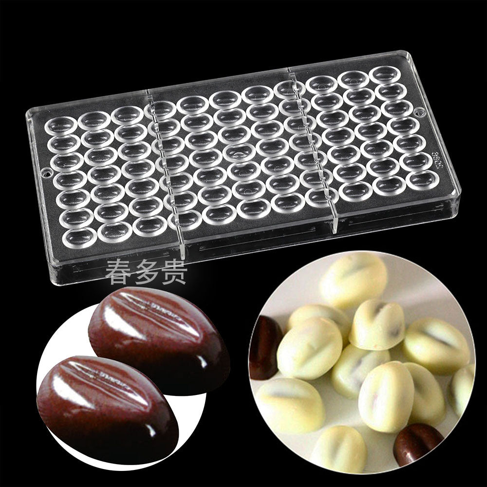 PE Chocolate Mold Square Lattice Round Love Egg Ice Chocolate Baking Tools A Variety Of Optional