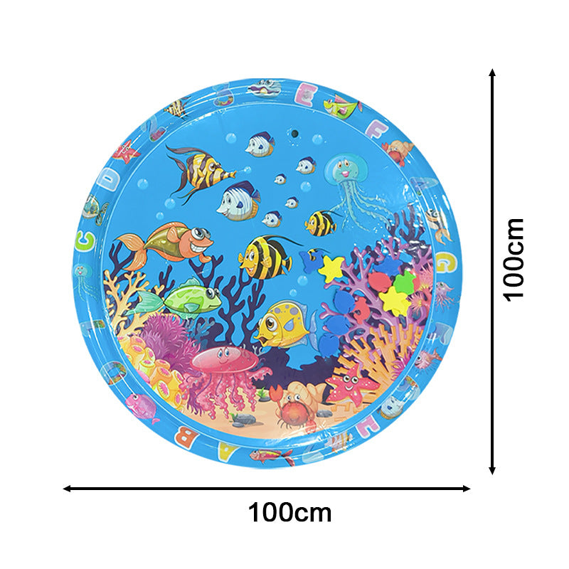 Cross-border Explosion-proof PVC Inflatable Water Mat Children's Baby Climbing Mat Pat Mat Water Injection Mat Toy Pat Le Cushion