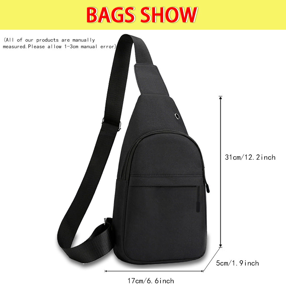 Man Chest Bag Phone Pocket Cross Body Neck Side Shoulder