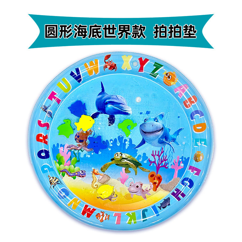 Cross-border Explosion-proof PVC Inflatable Water Mat Children's Baby Climbing Mat Pat Mat Water Injection Mat Toy Pat Le Cushion