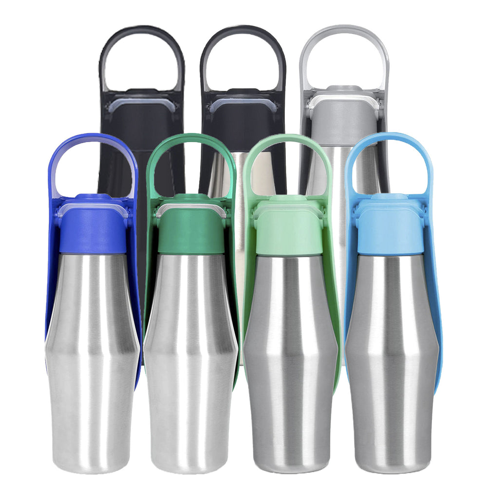 Pet Walking Cup Stainless Steel Dog Going Out Cup Outdoor Water Bottle Water Bottle Portable Water Drinker