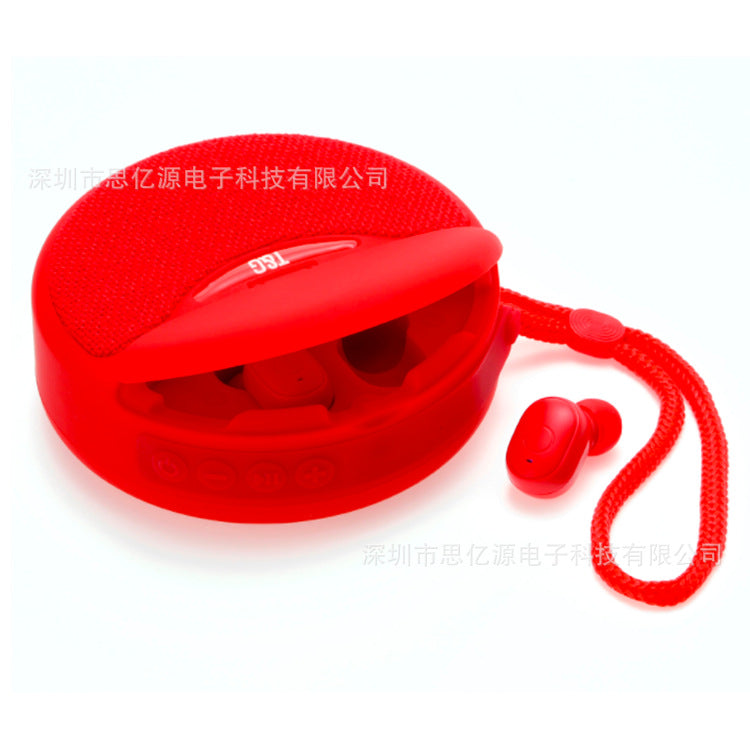 New TG808 Wireless Headset Bluetooth Audio Two-in-one In-ear TWS Headset Speaker Card Mobile Phone Holder