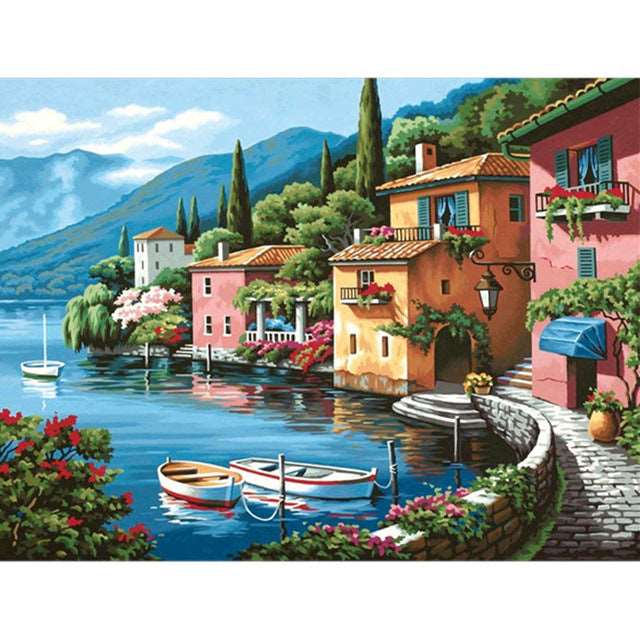 5d Diamond Painting Full Of Diamond Landscape Diamond Embroidery Decorative Painting