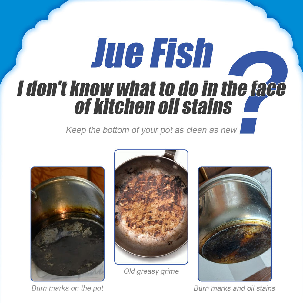 Jue-Fish Oil Stain Foam Cleaner Kitchen Stove Range Hood Multi-purpose Heavy Oil Stain Foam Cleaner