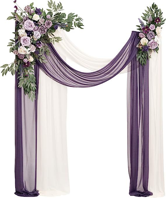 Wedding Arch Flower Four-piece Set Simulation Flower Wedding Flower Art Two Flowers Two Yarns Outdoor Decoration Scene Layout