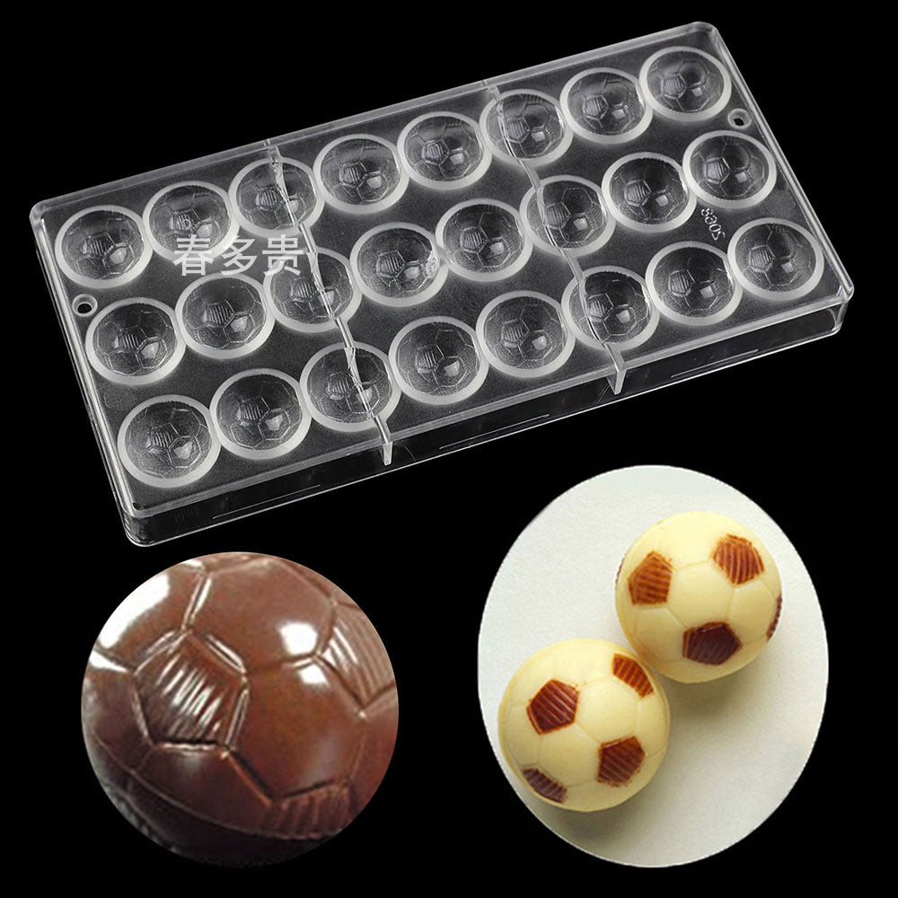 PE Chocolate Mold Square Lattice Round Love Egg Ice Chocolate Baking Tools A Variety Of Optional