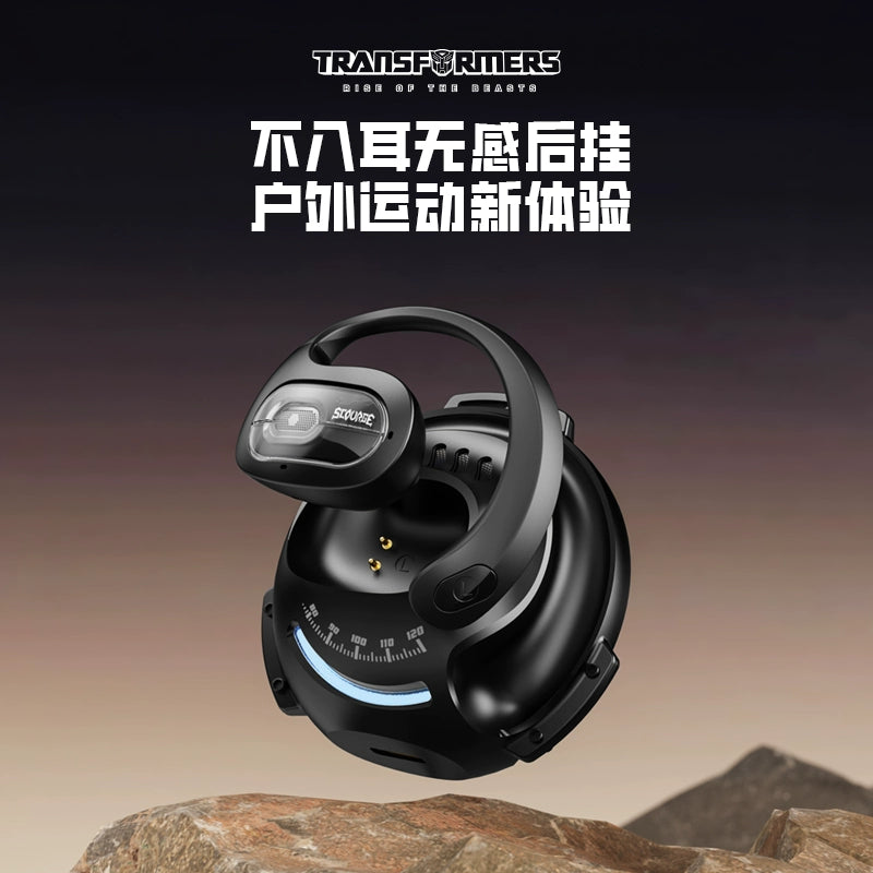 Transformers Open Type Small Coconut Ball Bluetooth Headset Mechanical Planet Does Not Enter The Ear Hanging Type 2023 New Male 2481