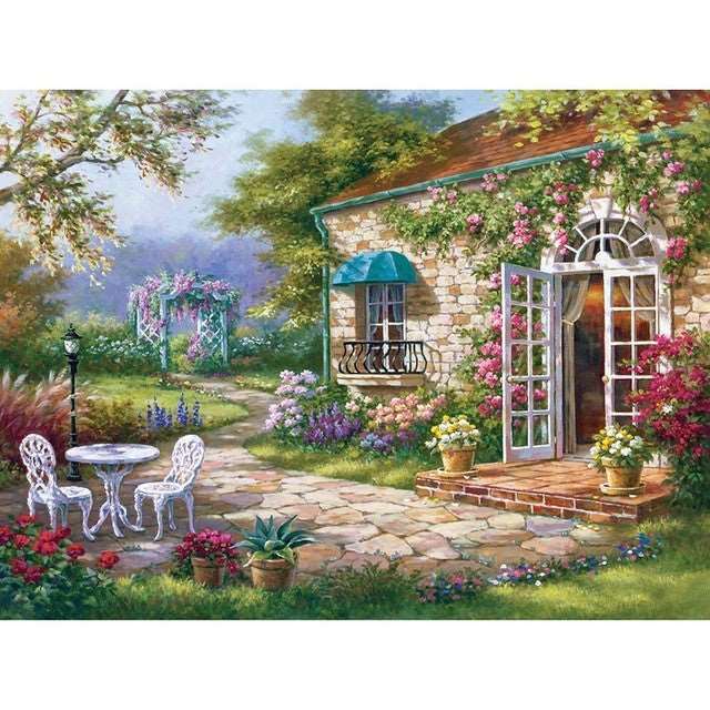 5d Diamond Painting Full Of Diamond Landscape Diamond Embroidery Decorative Painting