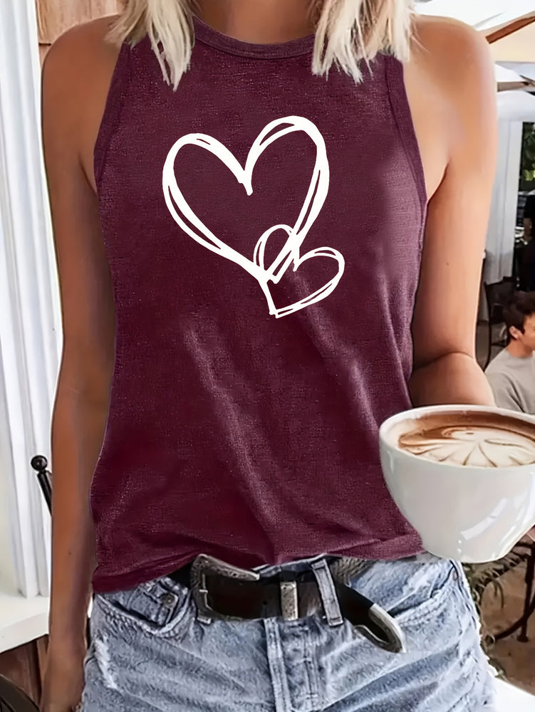 Fashion Letter Printing Explosion Round Neck Vest