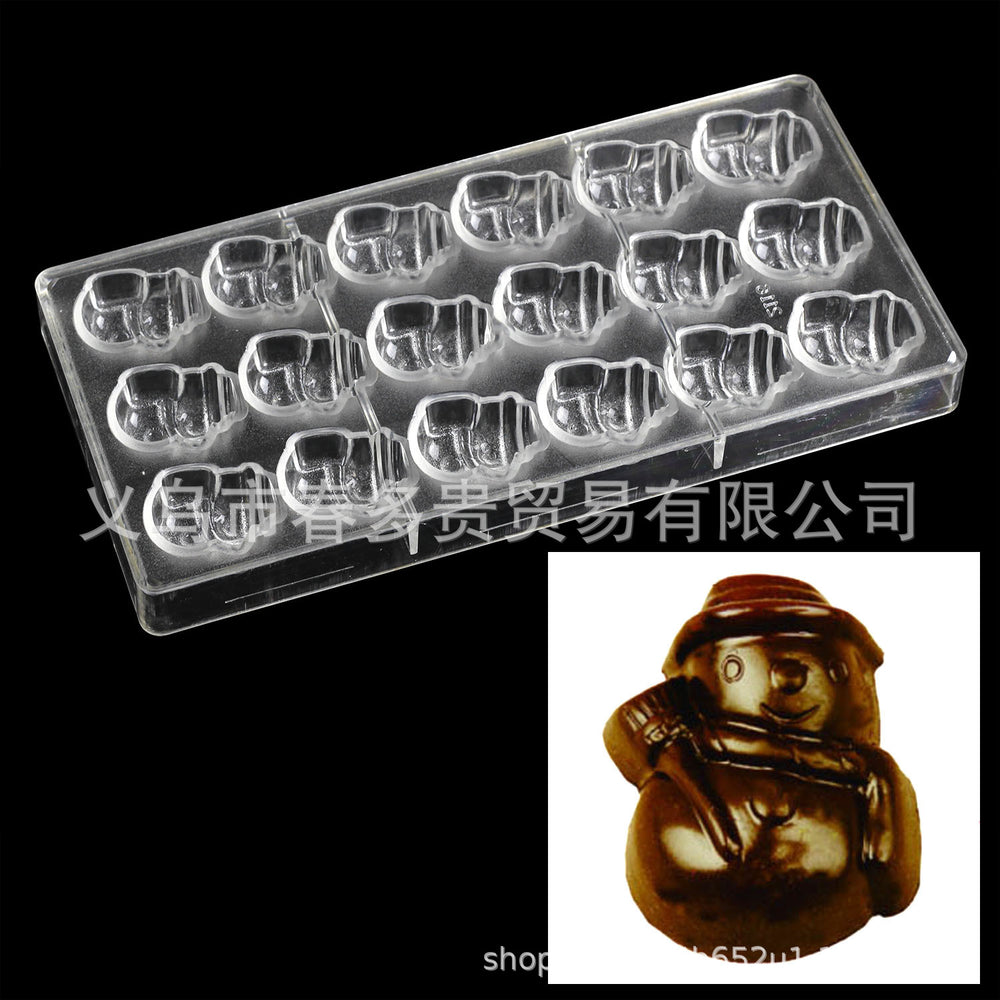 PE Chocolate Mold Square Lattice Round Love Egg Ice Chocolate Baking Tools A Variety Of Optional