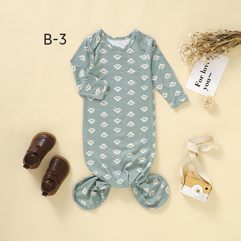 Baby Sleeping Bag Style Bamboo Fiber Nightdress Spring Children Sleeping Bag Newborn Clothes Nordic Style Baby Sleeping Bag