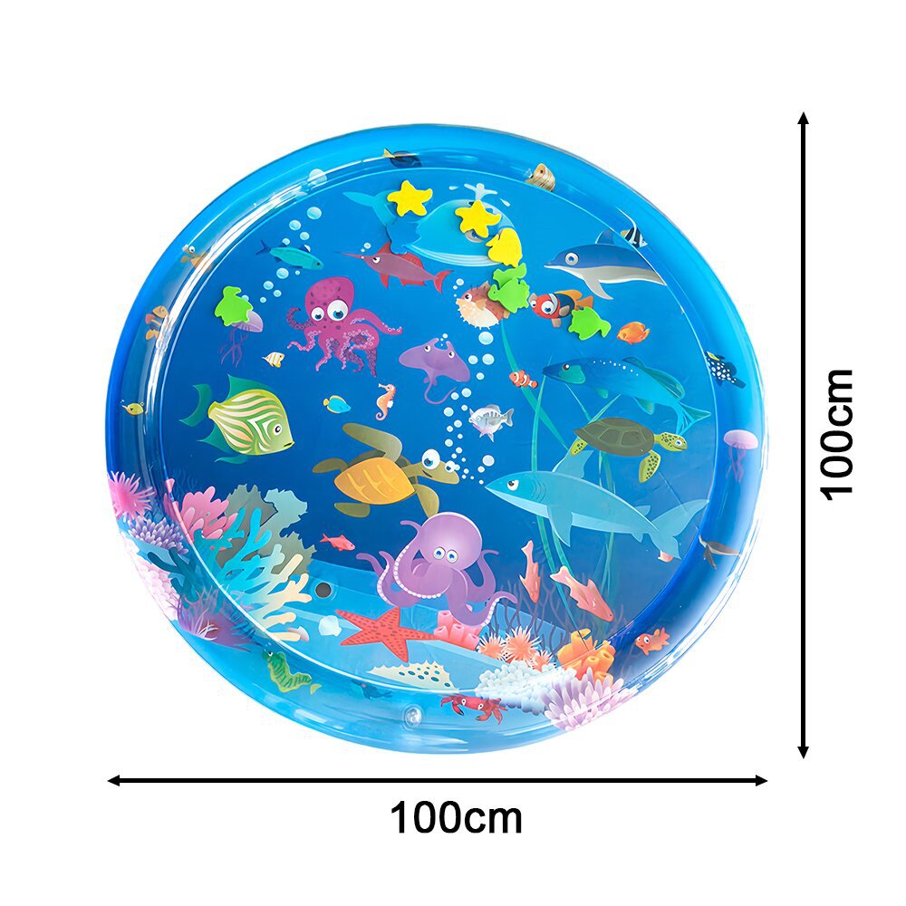 Cross-border Explosion-proof PVC Inflatable Water Mat Children's Baby Climbing Mat Pat Mat Water Injection Mat Toy Pat Le Cushion