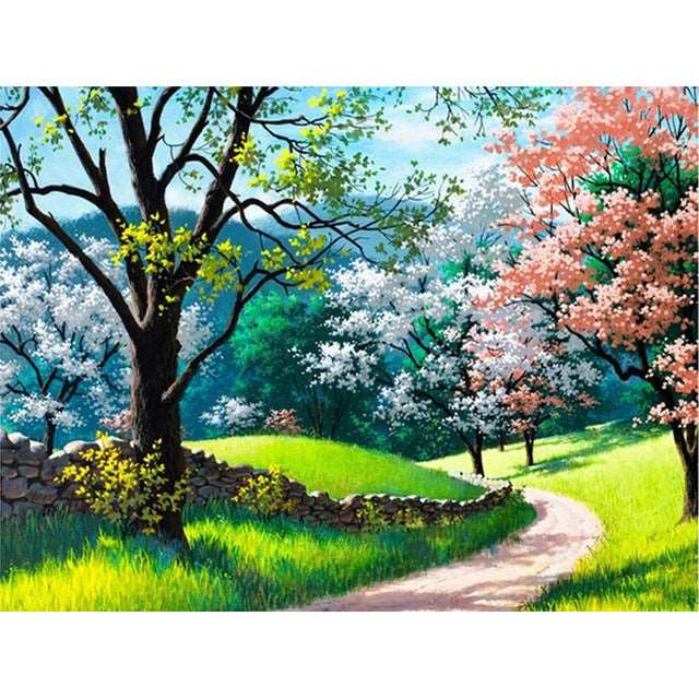 5d Diamond Painting Full Of Diamond Landscape Diamond Embroidery Decorative Painting