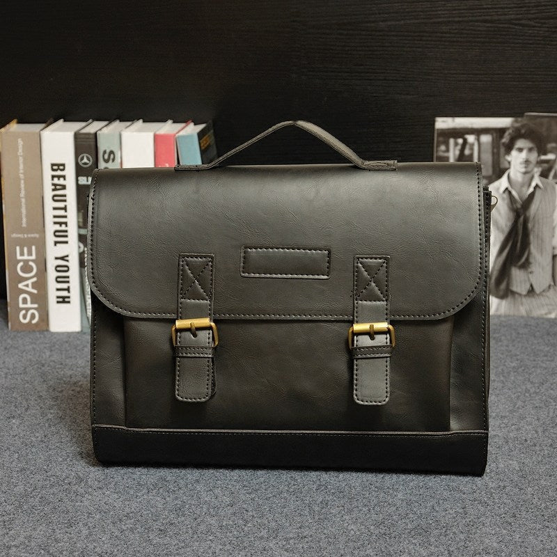 Retro Men Bag PU Leather Men Handbags Casual Business Laptop Bag Messenger Bags Office Bag