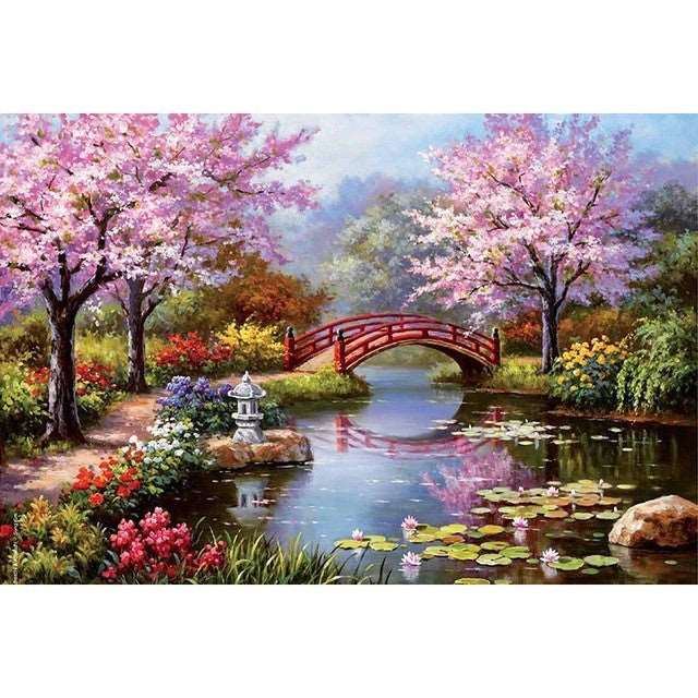 5d Diamond Painting Full Of Diamond Landscape Diamond Embroidery Decorative Painting