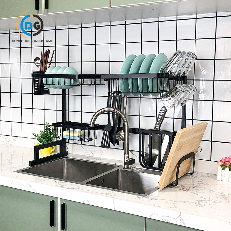 Kitchen Sink Storage Rack Countertop Bowl Storage Rack Retractable Bowl Rack Sink Upper Dish Rack Drain Rack