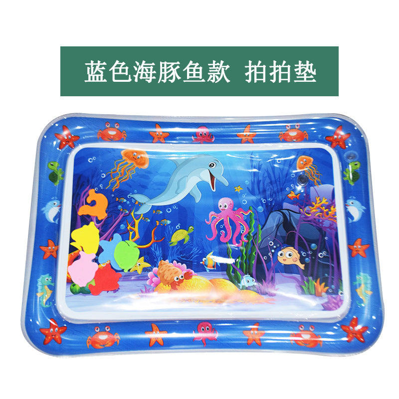 Cross-border Explosion-proof PVC Inflatable Water Mat Children's Baby Climbing Mat Pat Mat Water Injection Mat Toy Pat Le Cushion