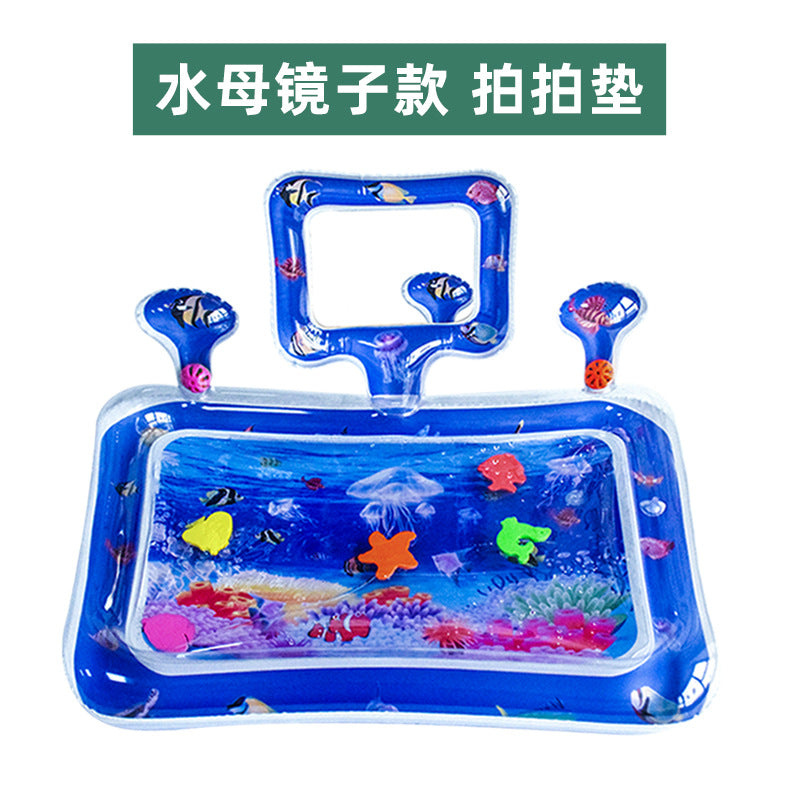 Cross-border Explosion-proof PVC Inflatable Water Mat Children's Baby Climbing Mat Pat Mat Water Injection Mat Toy Pat Le Cushion