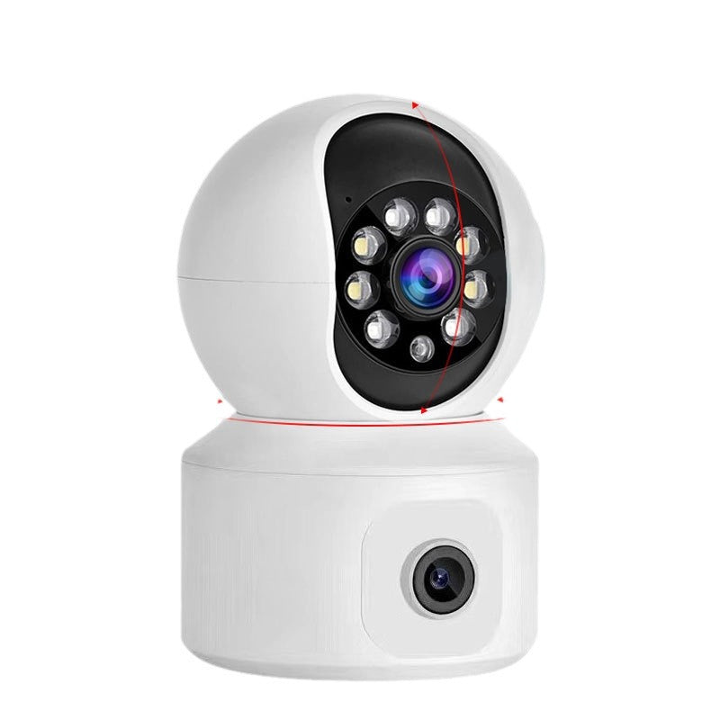 Smart 1080P HD Full Color Night Vision 360 Camera Remote Home Wireless Dual Screen Surveillance Camera