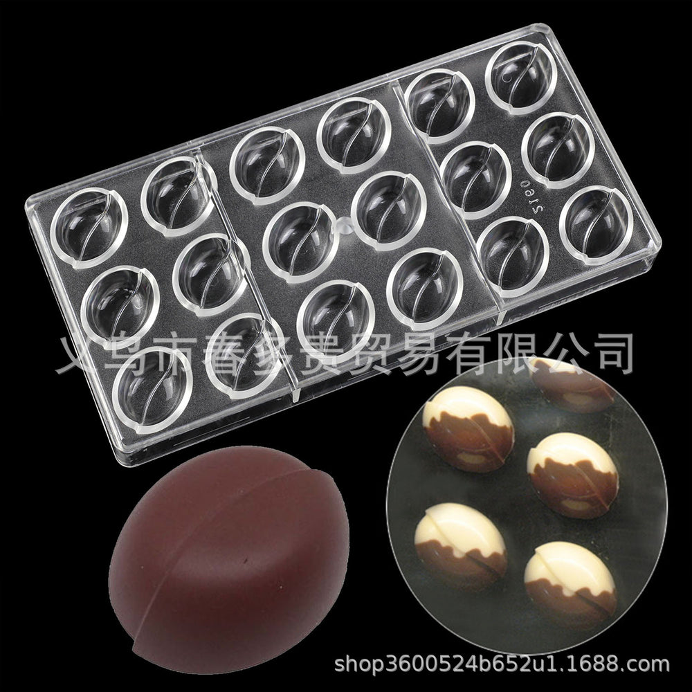 PE Chocolate Mold Square Lattice Round Love Egg Ice Chocolate Baking Tools A Variety Of Optional