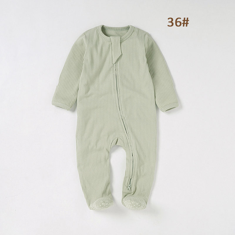 Baby Foot-wrapped Jumpsuit Style Baby Romper Romper Cotton Class A Children's Homewear Baby Jumpsuit